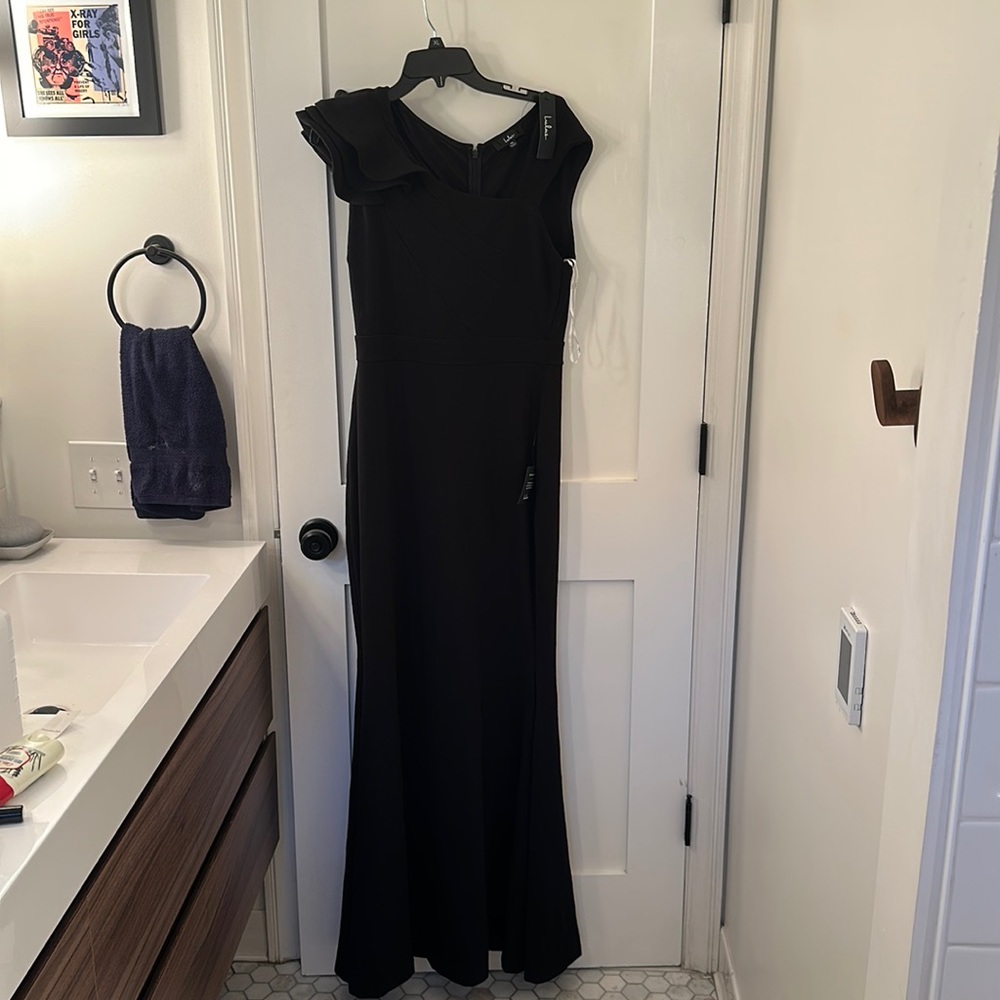 Lulus XL Black floor length dress
